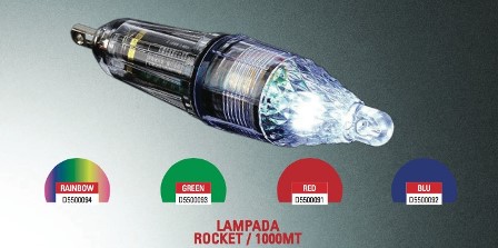 Bulox Lampada Rocket mt. 1000 colore RED